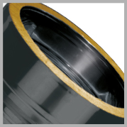 EDILISO10 BLACK DOPPIA PARETE INOX NERO 10 MM